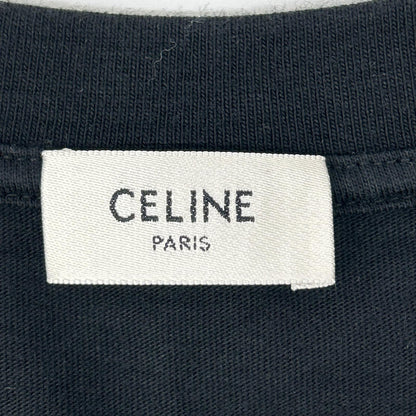 CELINE セリーヌ 【新品同様/国内正規】RX0LB1242 ロゴプリント コットンジャージー 半袖Tシャツ トップス