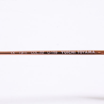 YUICHI TOYAMA ユウイチトヤマ [Excellent Condition] U-159 COL.02 V.Gertrud Boston-Shape Eyewear Glasses