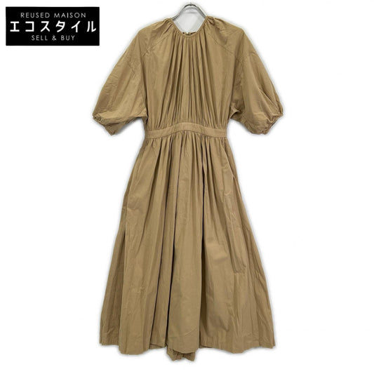 CLANE クラネ 18112-5101 BACK SCHOEN GATHER ONE PIECE バックシフォンギャザー ワンピース