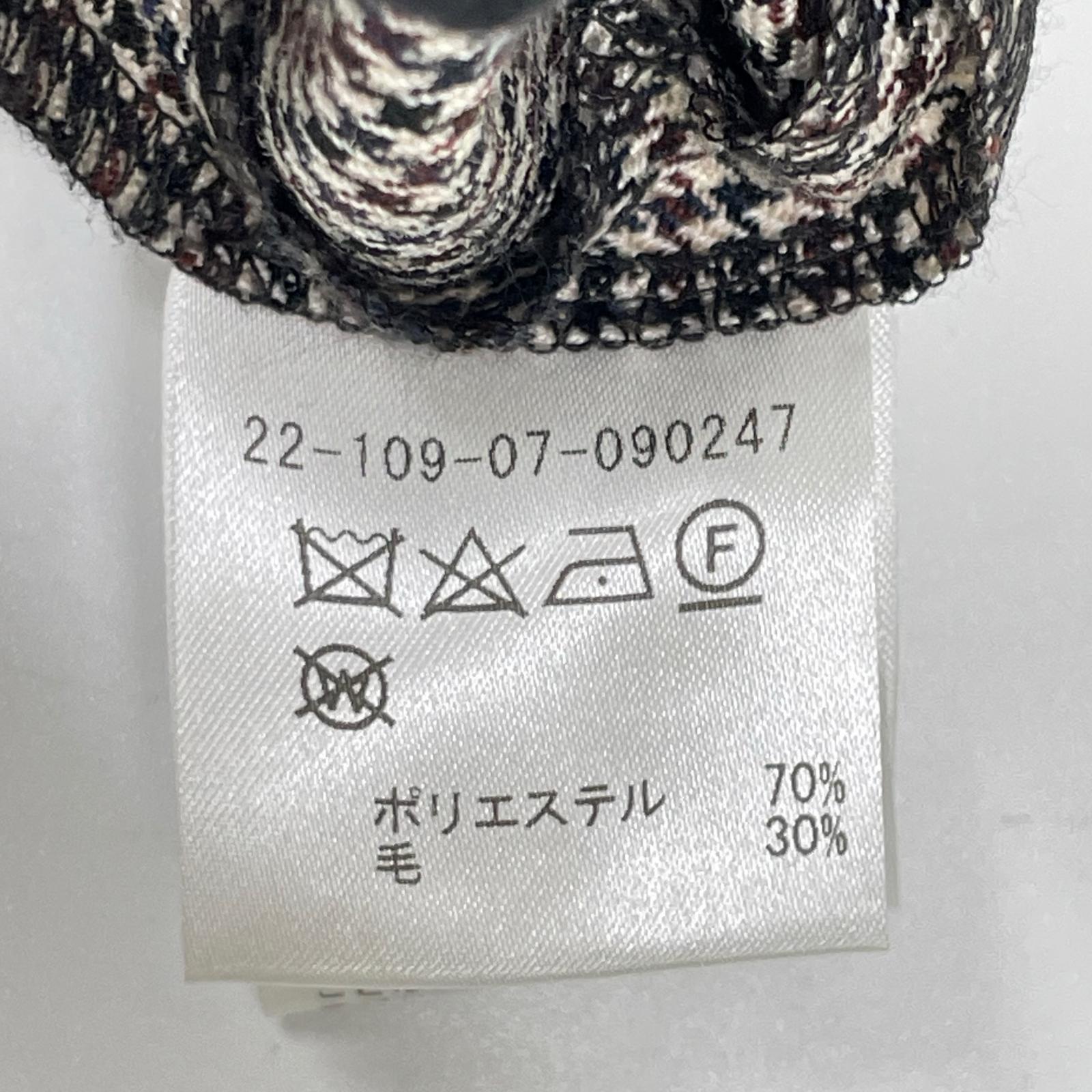 ESTNATION エストネーション ブラウン ハウンドトゥース テーパードスラックス ボトムス