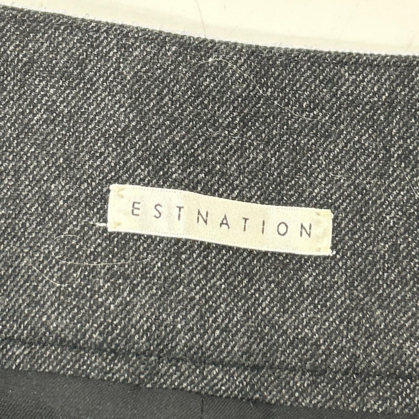 ESTNATION エストネーション 32-109-07-110326 グレー ノータック サイドジップ スラックス ボトムス