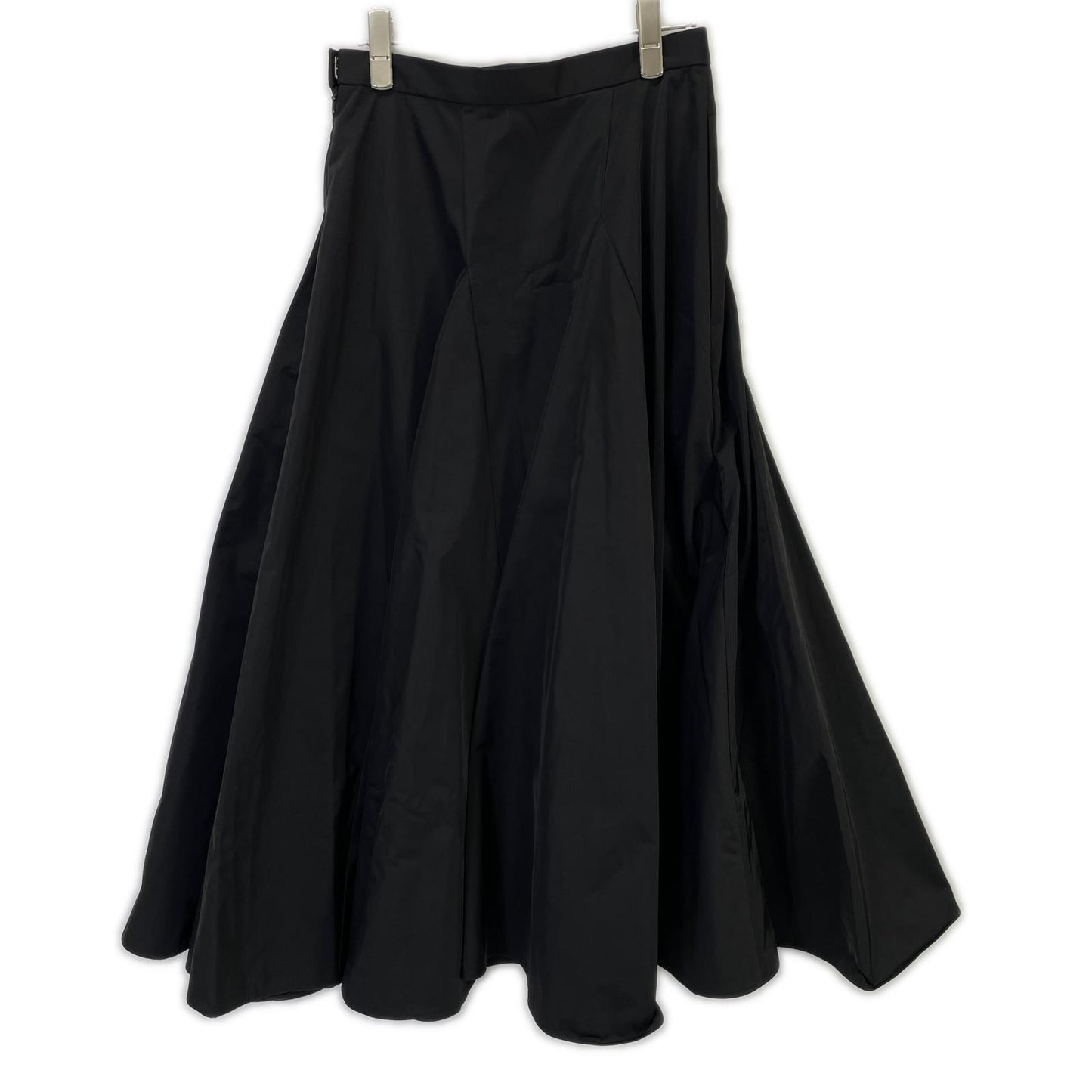 ENFOLD エンフォルド 300HS131-0600 24SS ブラック ポリエステル VOLUME FLARE SKIRT スカート