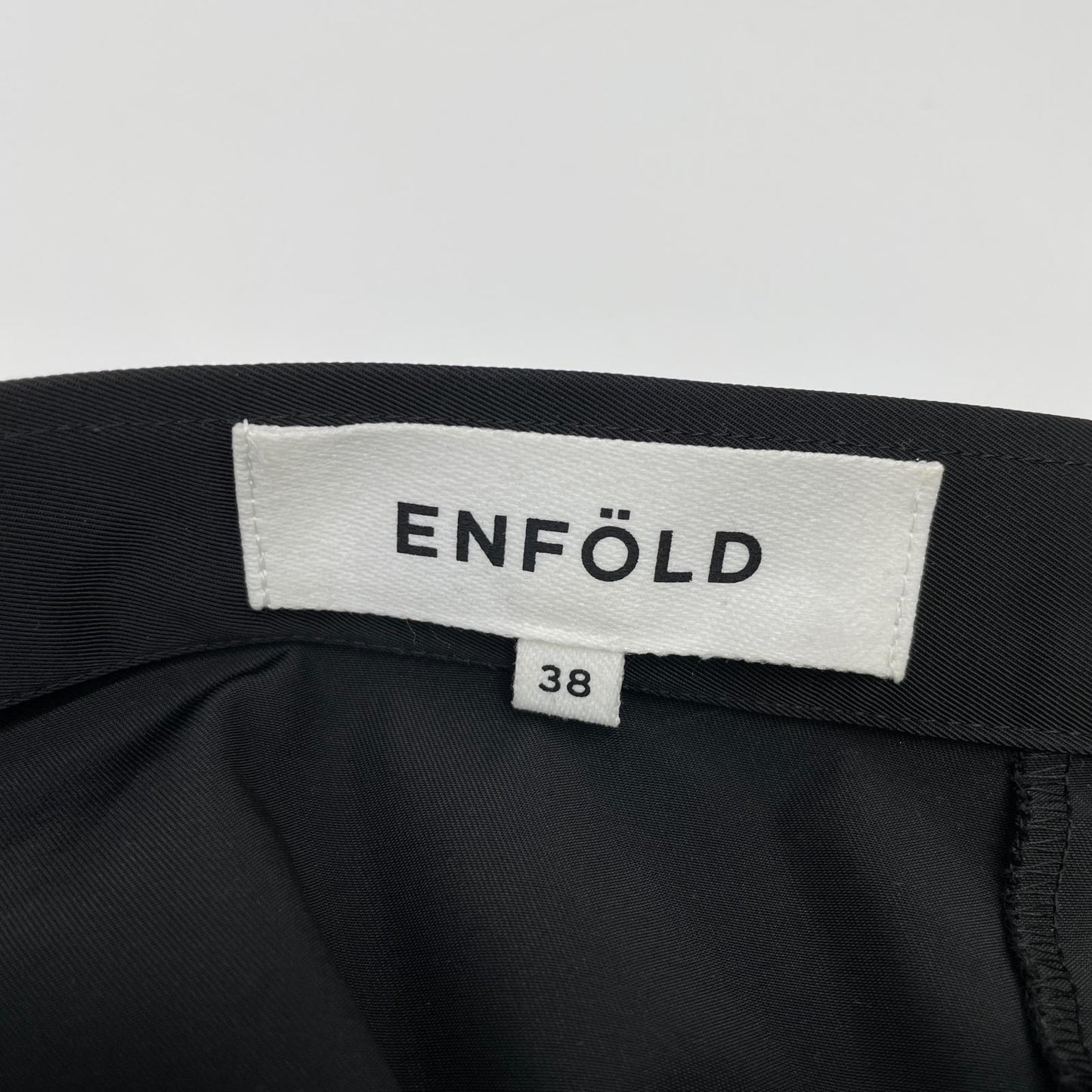 ENFOLD エンフォルド 300HS131-0600 24SS ブラック ポリエステル VOLUME FLARE SKIRT スカート