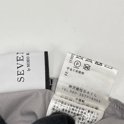 SEVEN TEN by MIHO KAWAHITO セブンテン バイミホカワヒト 5S305 パープル レーヨン混 ソフトオーガンジースカート スカート