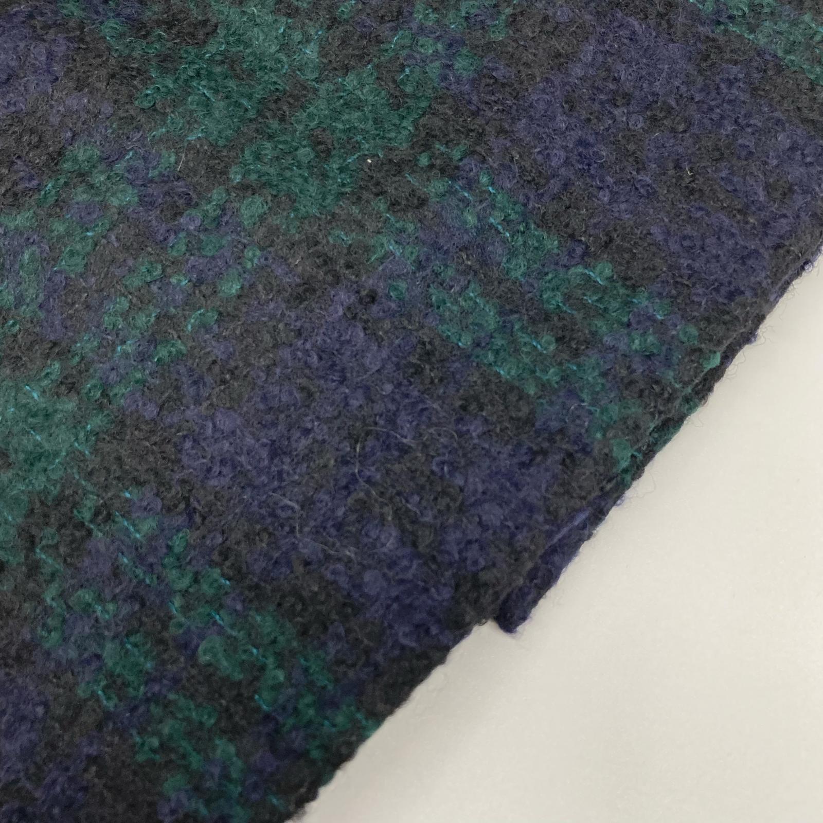 ANAYI アナイ 23AW 102327-14-580 グリーン×ネイビー チェック ジャンバースカート ワンピース