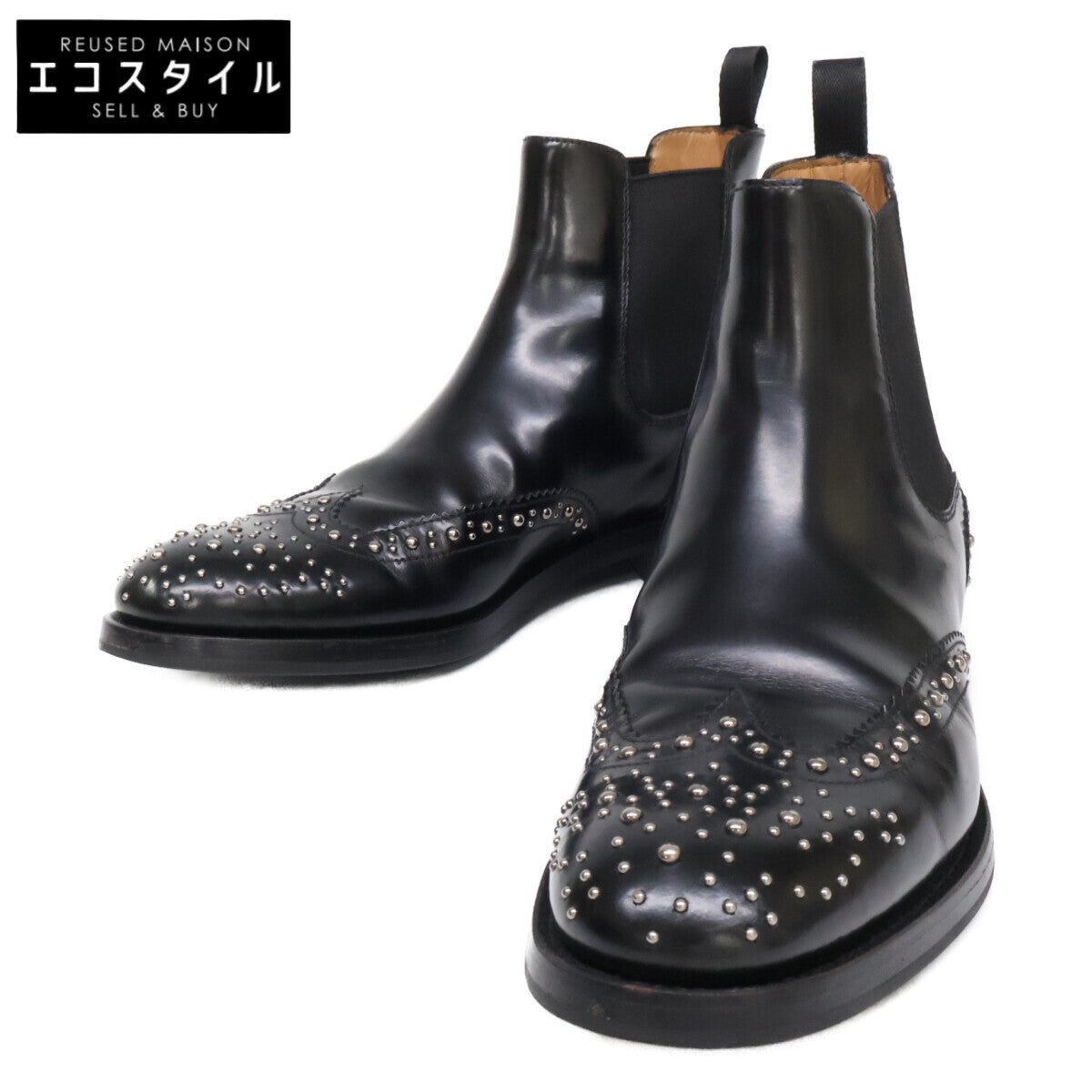 Church's チャーチ DT0004 KETSBY MET ケツビーメット スタッズ サイドゴア チェルシーブーツ シューズ