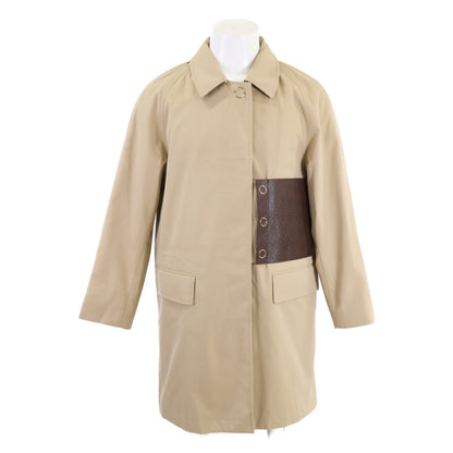 BURBERRY バーバリー [Like New/Domestic Authorized] 8014410 Nova Check Lining TB Logo Leather Patch Coat