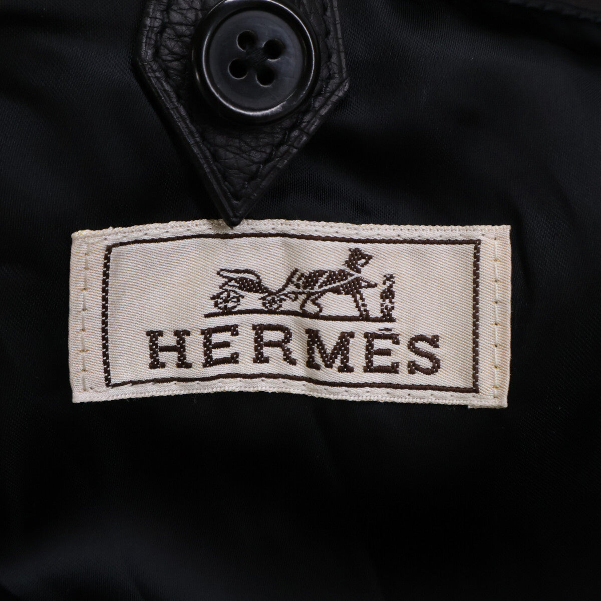HERMES エルメス 【国内正規】ジップアップ レザージャケット ジャケット