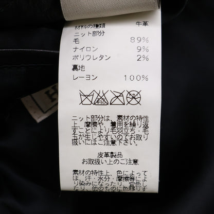 HERMES エルメス 【国内正規】ジップアップ レザージャケット ジャケット