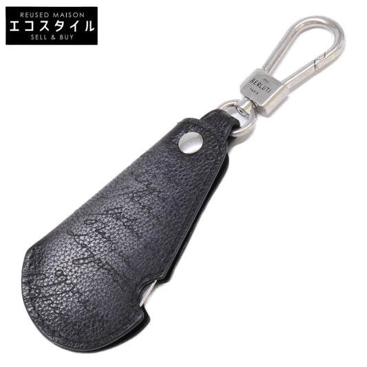 berluti ベルルッティ [Excellent Condition] Venezia Soft Calfskin Metal Shoehorn Key Ring