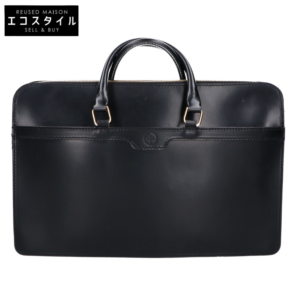 GLENROYAL グレンロイヤル 【美品】02-5225 ブライドルレザー 2ハンドルジップケース/ブリーフケース ビジネスバッグ ブリーフケース