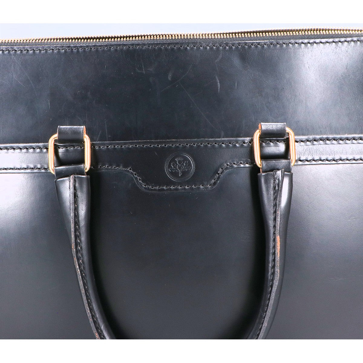 GLENROYAL グレンロイヤル 【美品】02-5225 ブライドルレザー 2ハンドルジップケース/ブリーフケース ビジネスバッグ ブリーフケース