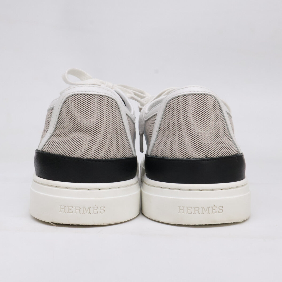 HERMES エルメス 【美品】ゲット キャンバス/レザー ローカット スニーカー シューズ
