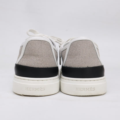 HERMES エルメス 【美品】ゲット キャンバス/レザー ローカット スニーカー シューズ