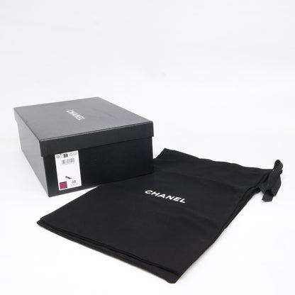 CHANEL シャネル G47181 26SS クロコダイルエンボス×パテント ヒールパンプス シューズ