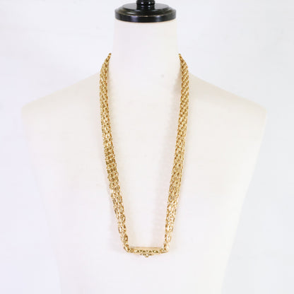 CHANEL シャネル 美品 ABB839 B23K マトラッセバッグモチーフ ココマーク チェーン ネックレス