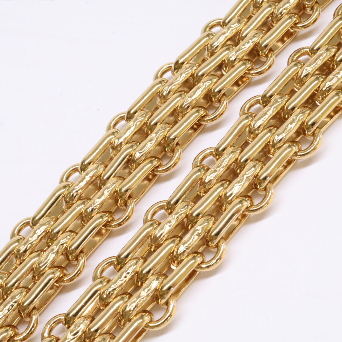 CHANEL シャネル 美品 ABB839 B23K マトラッセバッグモチーフ ココマーク チェーン ネックレス