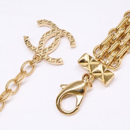 CHANEL シャネル 美品 ABB839 B23K マトラッセバッグモチーフ ココマーク チェーン ネックレス