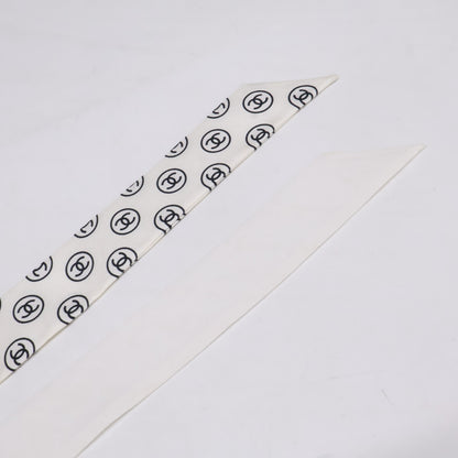 CHANEL シャネル [Excellent Condition] 25-26AW AAB535 CC-Mark Silk Hair Band Scarf