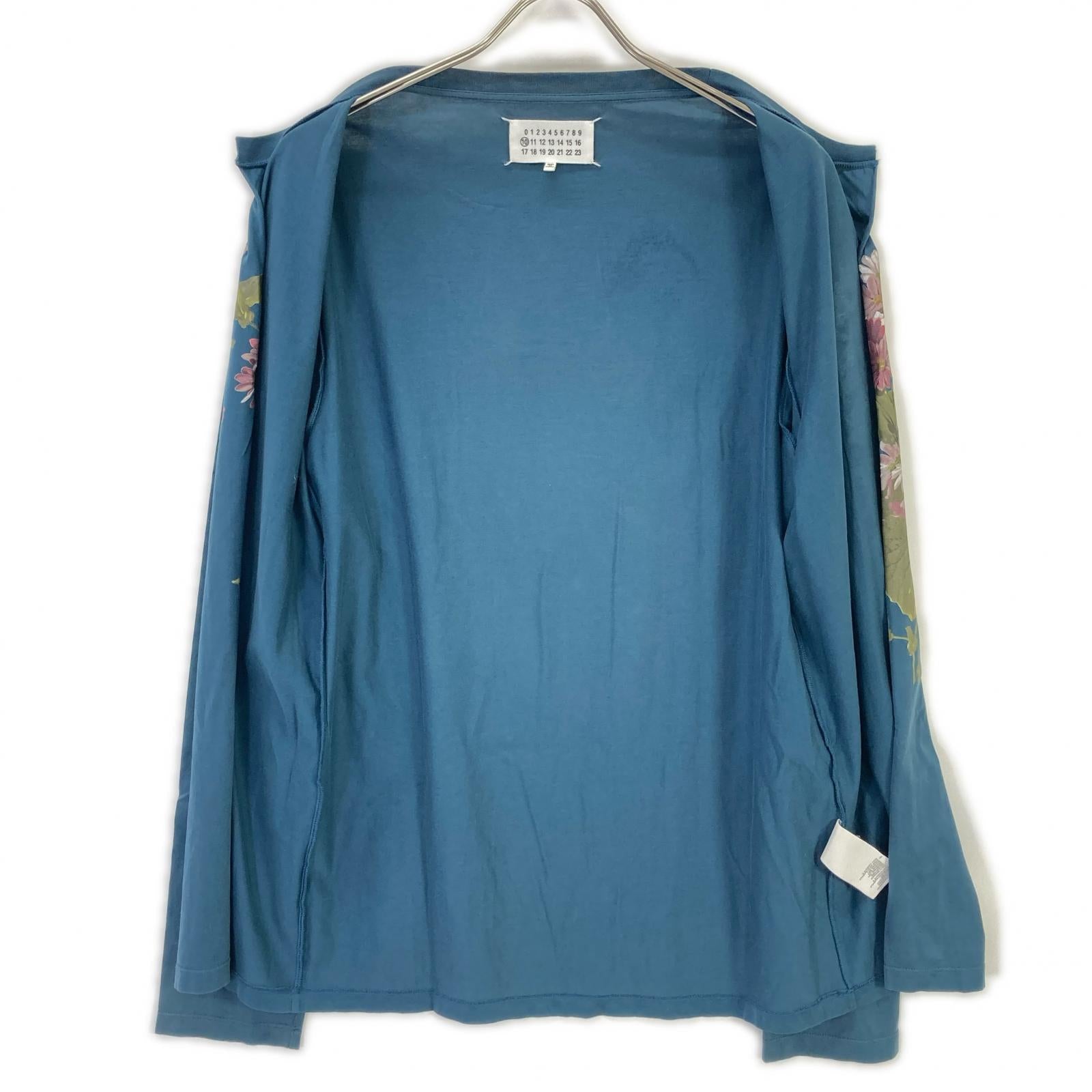Maison margiela メゾンマルジェラ S50GC0427 16SS ブルー フローラルプリントカーディガン トップス