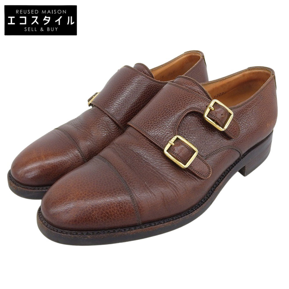 YANKO ヤンコ ダブルモンクシューズ メンズ シボレザー ブラウン 24.5cm 104029 シューズ