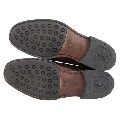 YANKO ヤンコ ダブルモンクシューズ メンズ シボレザー ブラウン 24.5cm 104029 シューズ