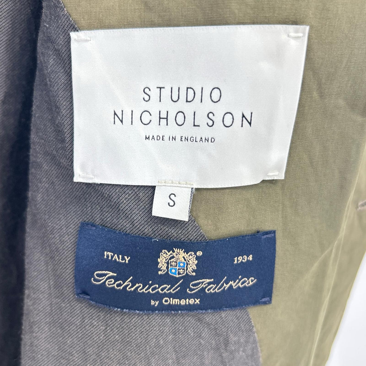 STUDIO NICHOLSON スタジオ ニコルソン SNM-059 カーキ TECHNICAL COTTON CAR COAT コート