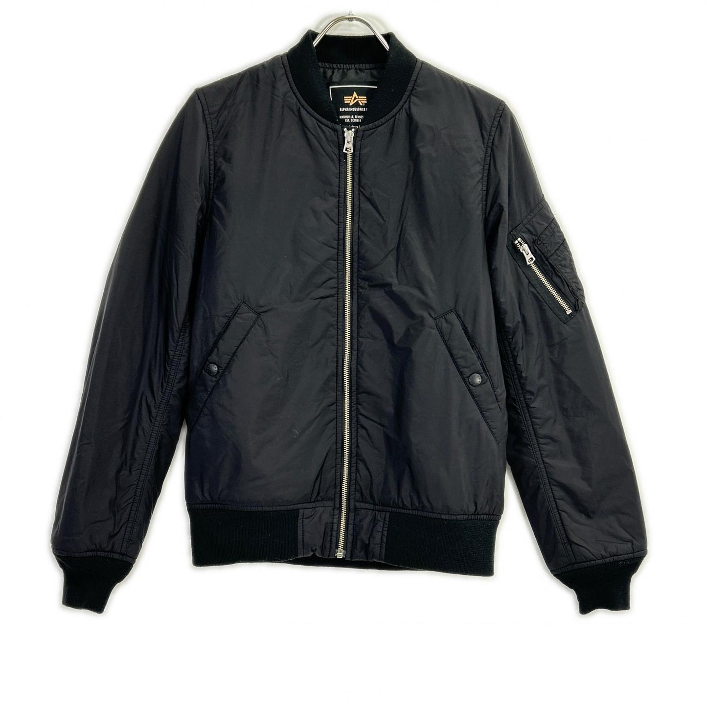 ALPHA INDUSTRIES アルファインダストリーズ TA1250-001 ブラック ライトシェル MA-1フライトジャケット ジャケット
