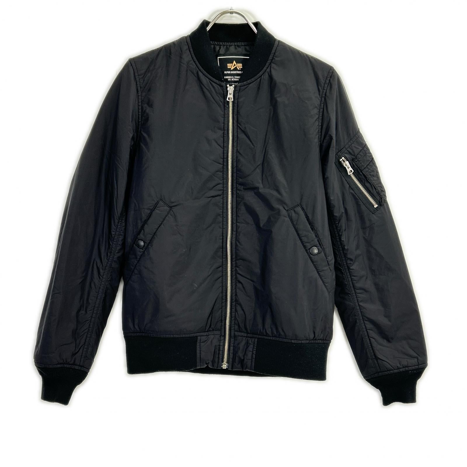 ALPHA INDUSTRIES アルファインダストリーズ TA1250-001 ブラック ライトシェル MA-1フライトジャケット ジャケット
