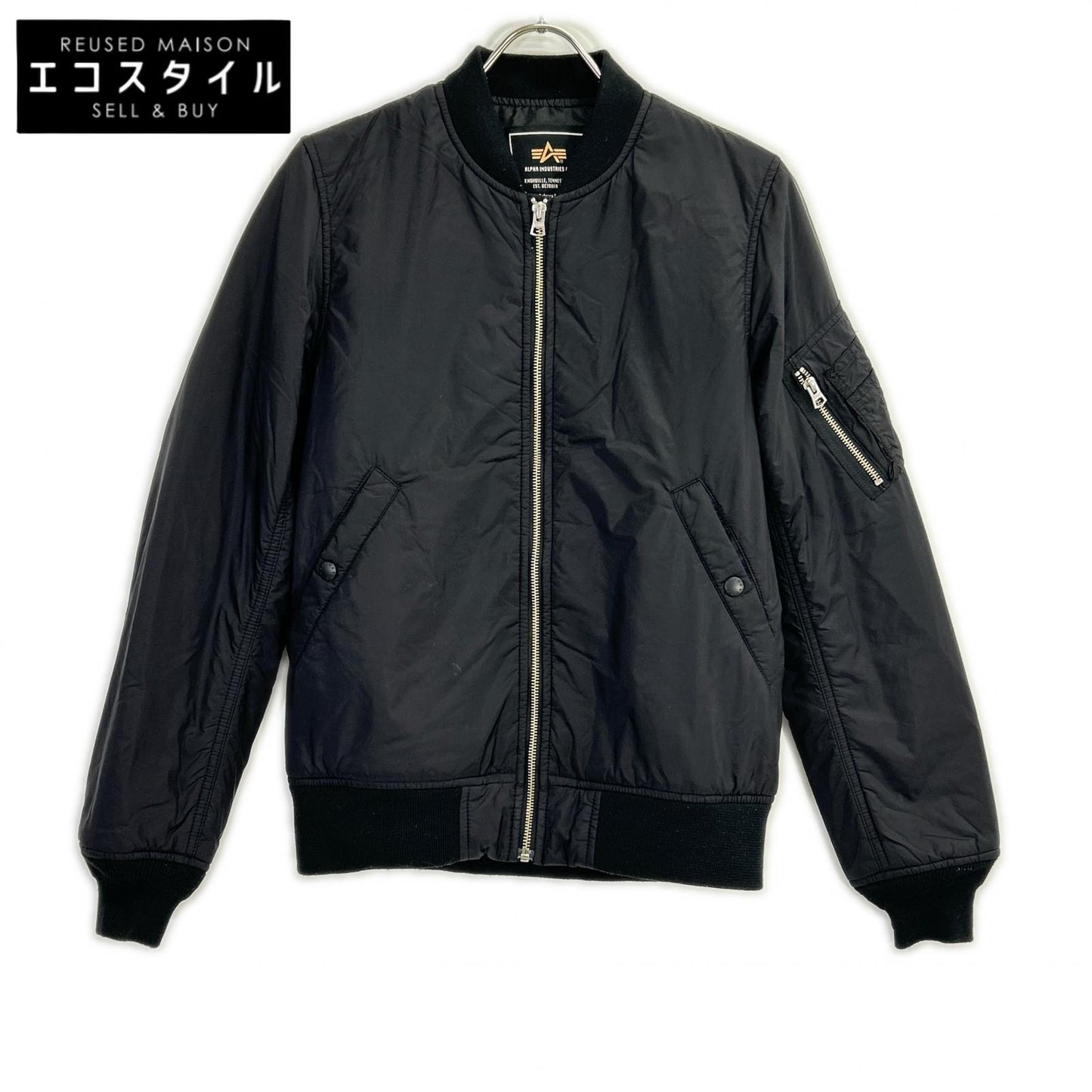 ALPHA INDUSTRIES アルファインダストリーズ TA1250-001 ブラック ライトシェル MA-1フライトジャケット ジャケット