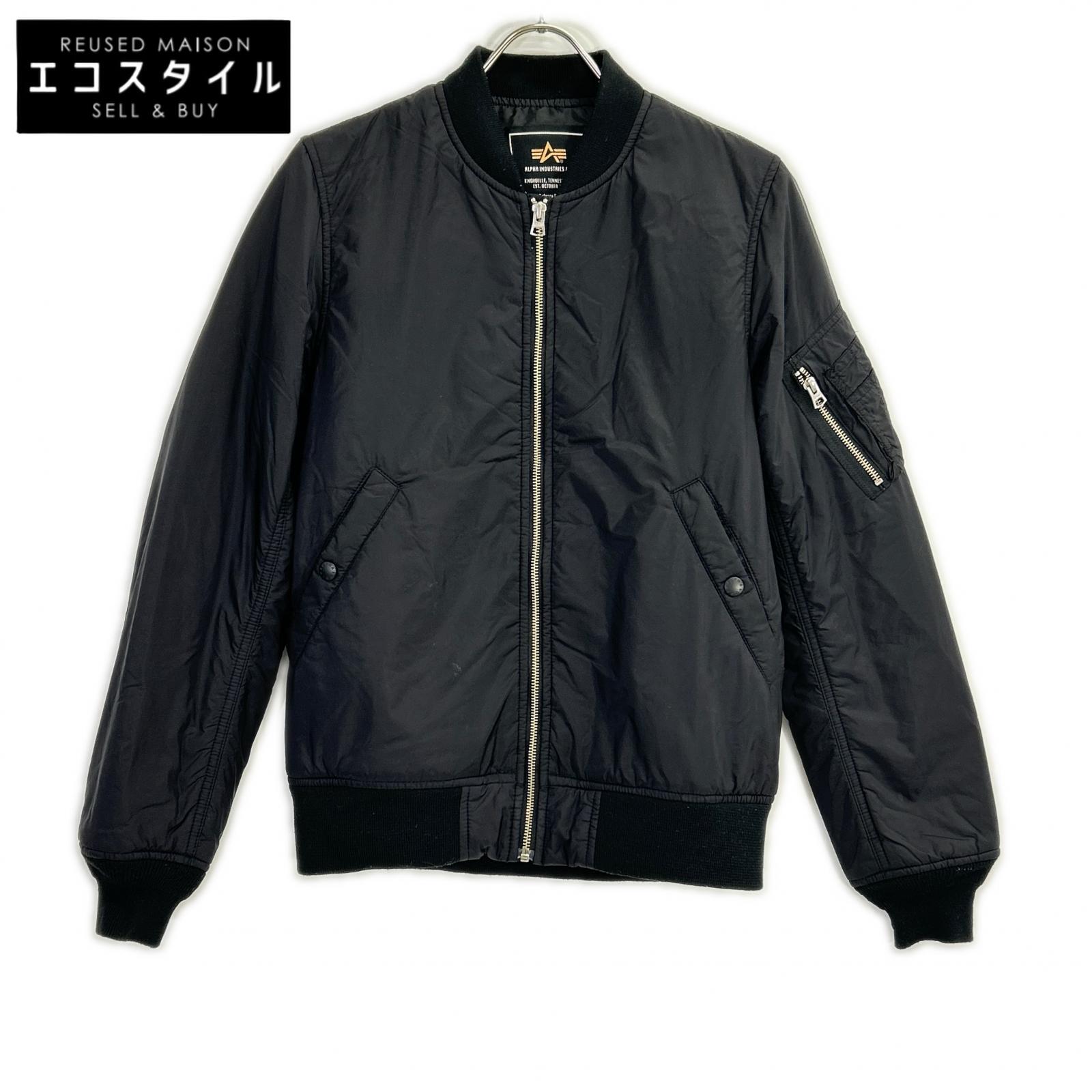 ALPHA INDUSTRIES アルファインダストリーズ TA1250-001 ブラック ライトシェル MA-1フライトジャケット ジャケット