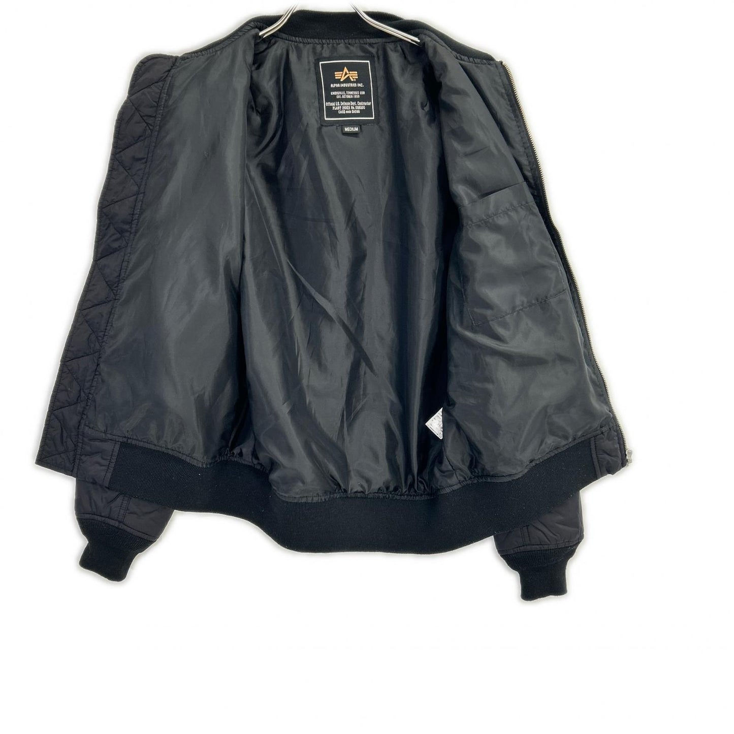 ALPHA INDUSTRIES アルファインダストリーズ TA1250-001 ブラック ライトシェル MA-1フライトジャケット ジャケット