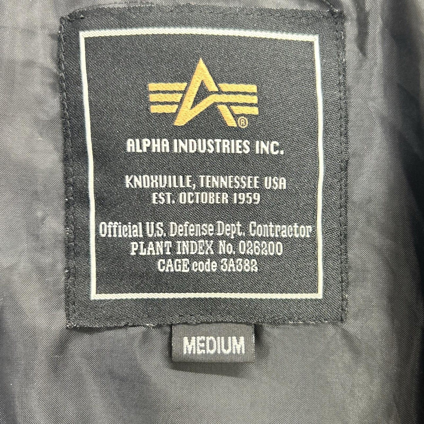 ALPHA INDUSTRIES アルファインダストリーズ TA1250-001 ブラック ライトシェル MA-1フライトジャケット ジャケット