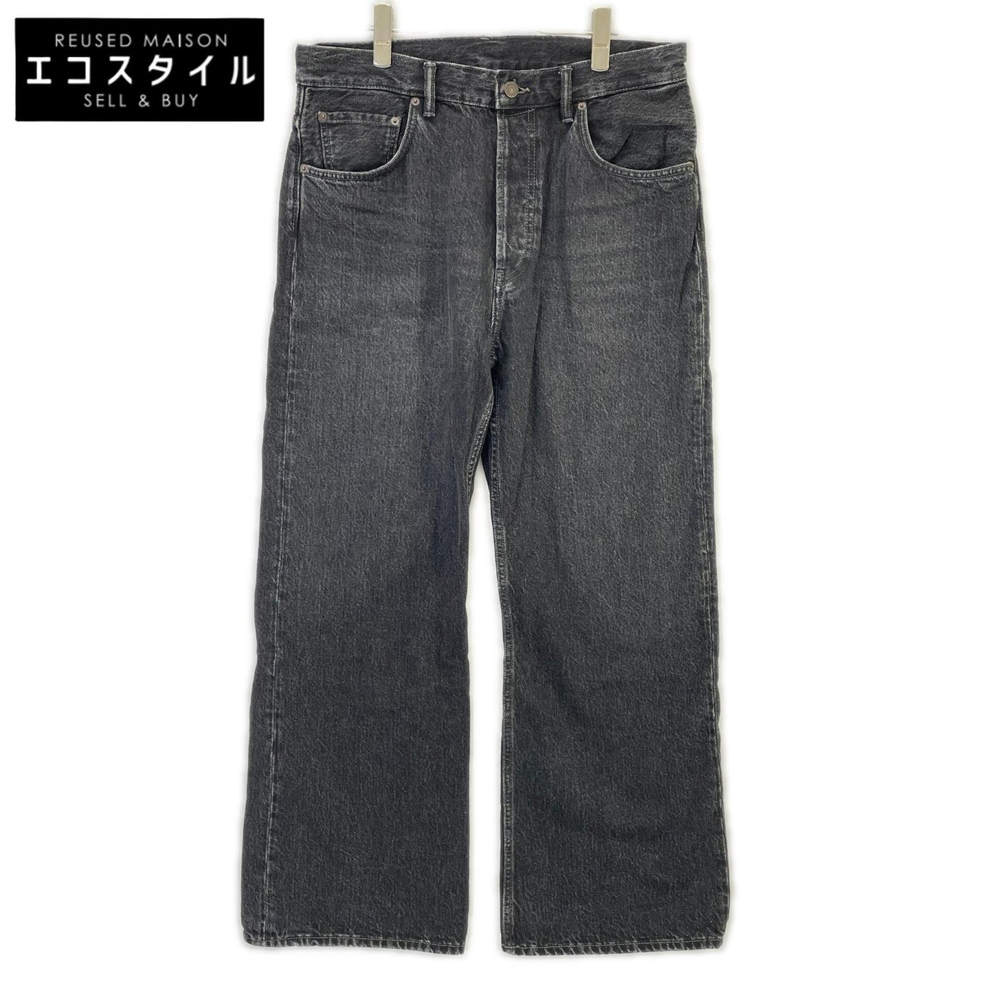 ACNE STUDIOS アクネ ストゥディオズ B00229 2021M Vintage Black ワイドデニムパンツ ボトムス