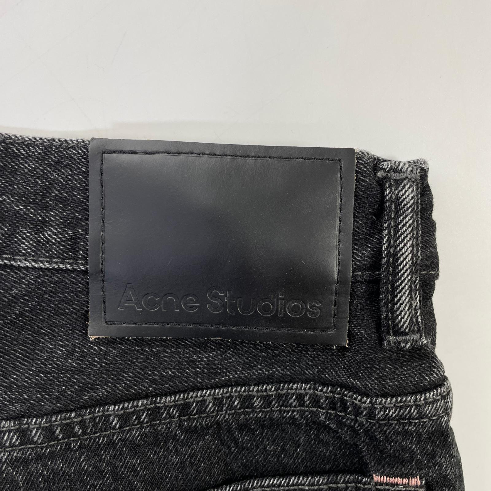 ACNE STUDIOS アクネ ストゥディオズ B00229 2021M Vintage Black ワイドデニムパンツ ボトムス