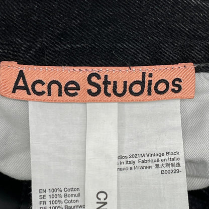 ACNE STUDIOS アクネ ストゥディオズ B00229 2021M Vintage Black ワイドデニムパンツ ボトムス