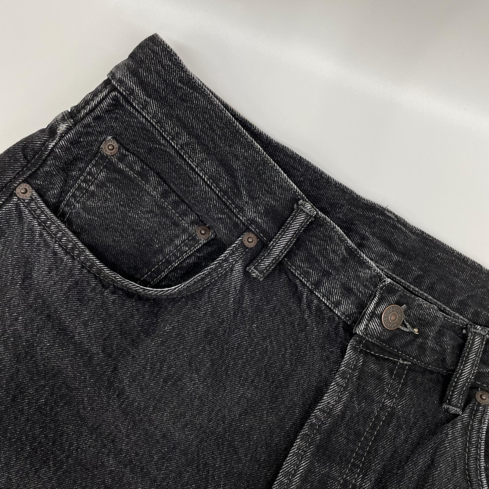 ACNE STUDIOS アクネ ストゥディオズ B00229 2021M Vintage Black ワイドデニムパンツ ボトムス