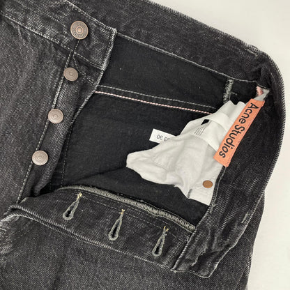 ACNE STUDIOS アクネ ストゥディオズ B00229 2021M Vintage Black ワイドデニムパンツ ボトムス