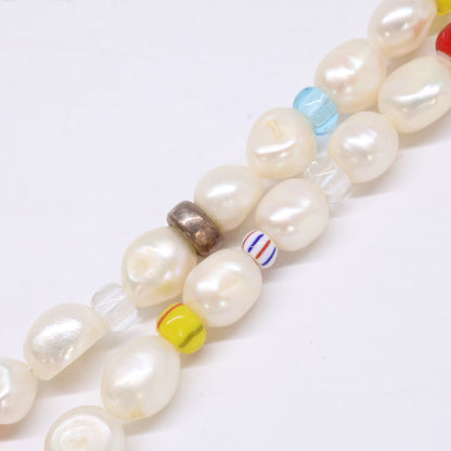 urjewelry ユアジュエリー 925 バロックパール マルチビーズ ネックレス