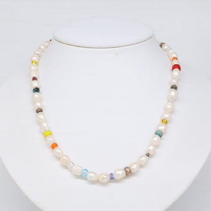 urjewelry ユアジュエリー 925 バロックパール マルチビーズ ネックレス