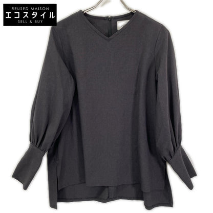foufou フーフー FF231BL03 ブラック vneck easy long blouse ブラウス トップス