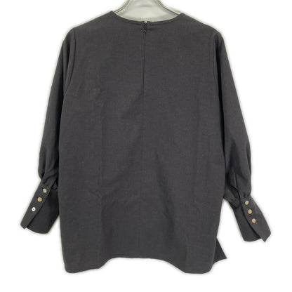 foufou フーフー FF231BL03 ブラック vneck easy long blouse ブラウス トップス