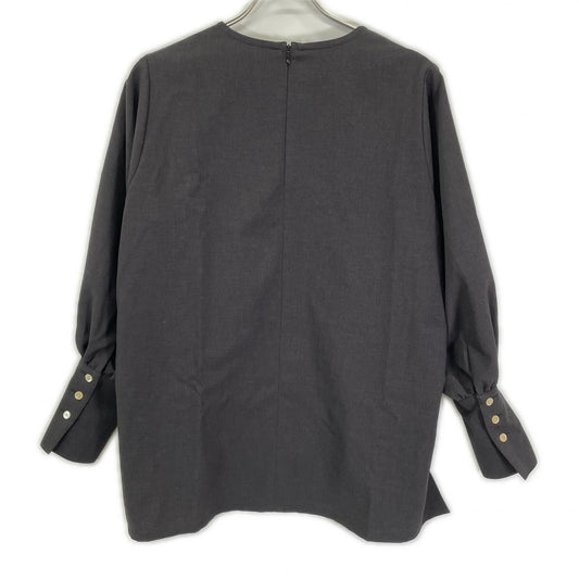 foufou フーフー FF231BL03 ブラック vneck easy long blouse ブラウス トップス