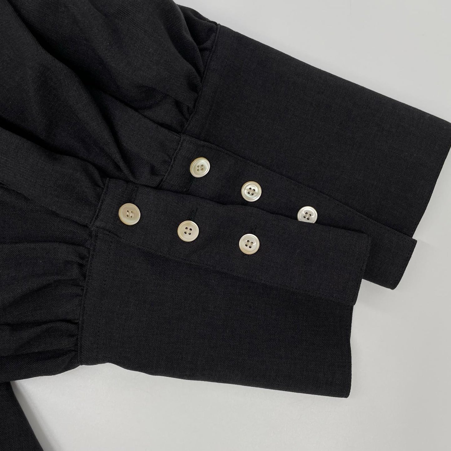 foufou フーフー FF231BL03 ブラック vneck easy long blouse ブラウス トップス