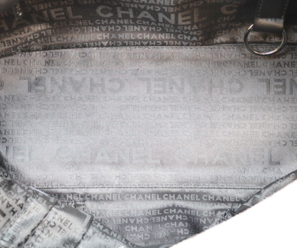 CHANEL シャネル A26135 9番台 グレー キャビアスキン チョコバー ミニボストンバッグ ボストンバッグ