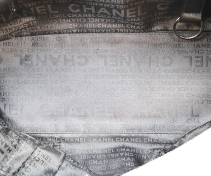 CHANEL シャネル A26135 9番台 グレー キャビアスキン チョコバー ミニボストンバッグ ボストンバッグ