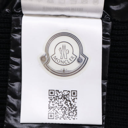 MONCLER Moncler Excellent condition CARDIGAN TRICOT down jacket with hood-logo knit panels