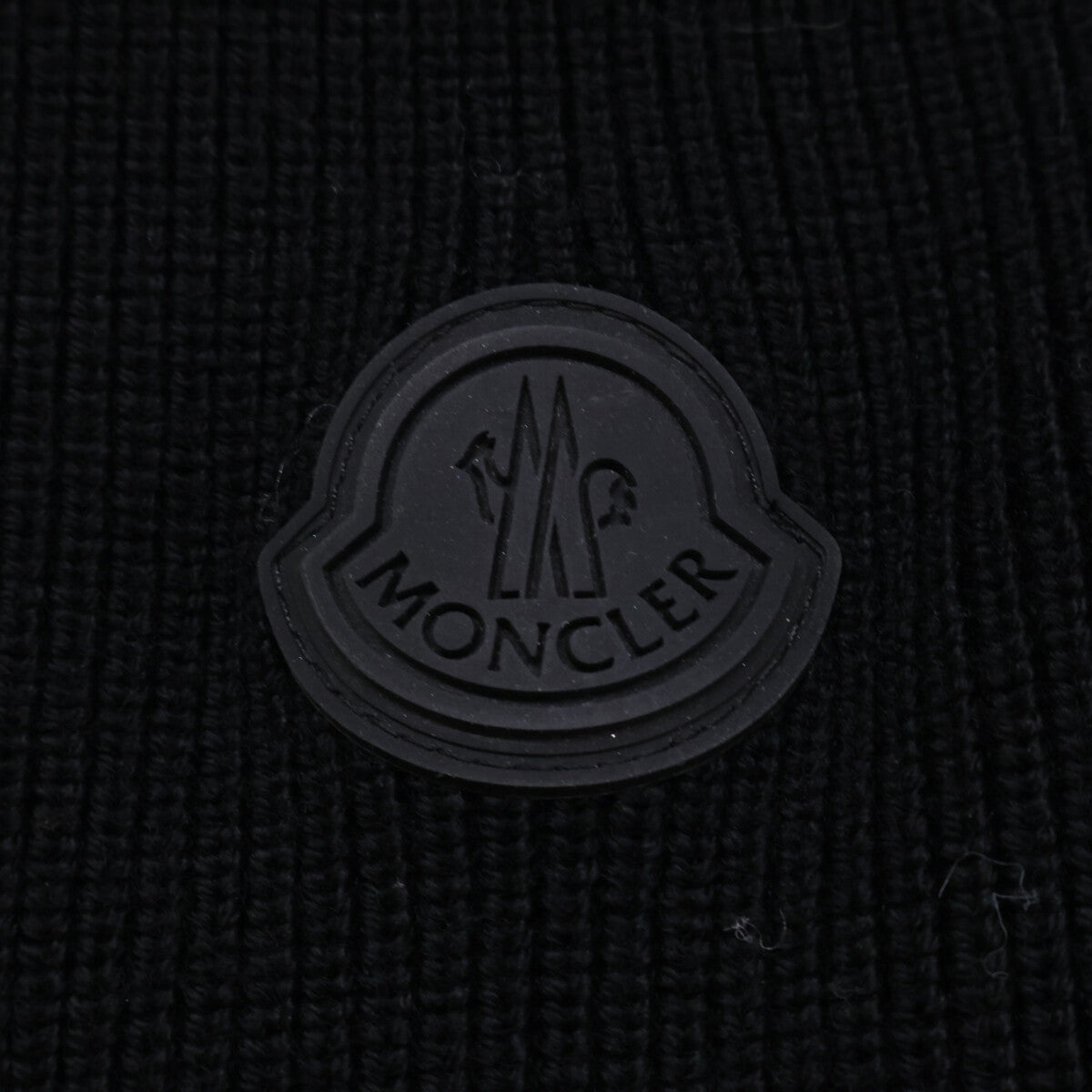 MONCLER Moncler Excellent condition CARDIGAN TRICOT down jacket with hood-logo knit panels