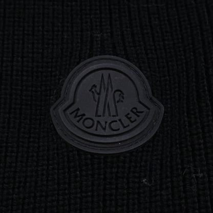 MONCLER Moncler Excellent condition CARDIGAN TRICOT down jacket with hood-logo knit panels