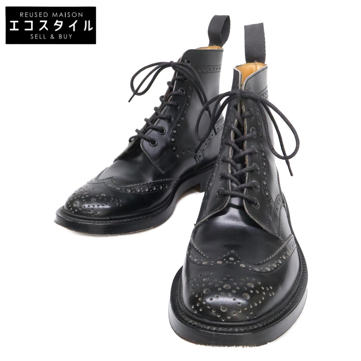 Tricker's トリッカーズ 90's M2508 MALTON モールトン ブローグ カントリーブーツ シューズ